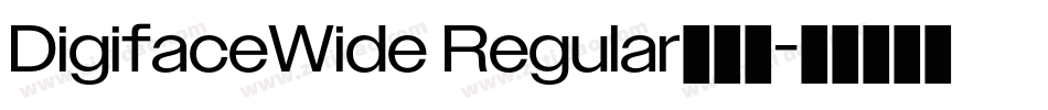 DigifaceWide Regular转换器字体转换